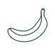 banana fruit logo