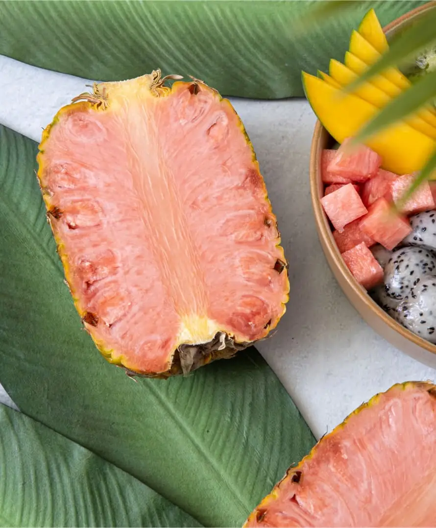 Benny Blanco taste-tested the viral bubblegum-colored pink pineapple ...
